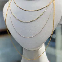 زنجیر طلا بدون اجرت(طلای یاقوت)