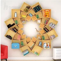 شلف دیواری|کتابخانه، شلف، قفسه‌های دیواری|قنوات, |دیوار