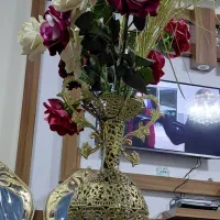 گلدان برنز|گل مصنوعی|میانه, |دیوار