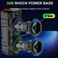 اسپیکر شارژی ۲ ساب ۸ اینج مدل ZQS 8276 باگارانتی|سیستم صوتی خانگی|خرمآباد, |دیوار