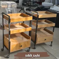 ترولی طرح چوب فرم فلزی