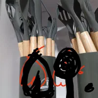 سرویس ملاقه و کفگیر سیلیکونی