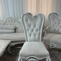 مبل استیل راش 9نفره با ناهار خوری 6نفره|مبلمان خانگی و میز عسلی|رباط‌کریم, رباط‌کریم|دیوار