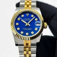 ساعت رولکس صحفه آبی.