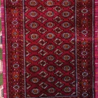 قالیچه دورو تمام ابریشم طبیعی