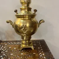 سماور زغالی برنجی آنتیک