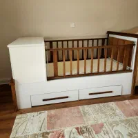 ست تخت و کمد کودک برند ژیک (تمیز و سالم)