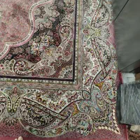 فرش ماشینی رنگ صورتی اناری 3600 شانه و 1200تراکم|فرش|تهران, طیب|دیوار