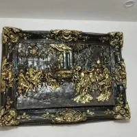 تابلو طرح برجسته (کلاسیک طلایی)