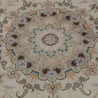 سه تخته فرش دستباف گل ابریشم شش متری رج چهل خطیبی