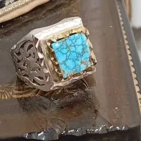 انگشتر ناب فیروزه نیشابوری|جواهرات|هرسین, |دیوار