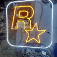 تابلو نئون فلکسی طرح راک استار ۵۰×۵۰