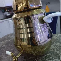 کتری و قوری رنگ طلایی جنس خارجی فقط تست شده