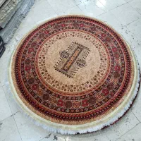 فرش گرد ۱۵۰ در ۱۵۰ سبز شانه ۷۰۰ و ۱۲۰۰ اصلی|فرش|مشهد, امیر|دیوار