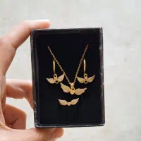 نیم ست طرح طلا رنگ ثابت روز مادر|بدلیجات|قم, ژاندارمها|دیوار