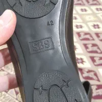 کفش مشکی مجلسی زنانه طبی چرم سایز 42 مارک SBS(نو)