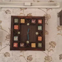 ساعت دیواری چوبی همراه باکس|ساعت دیواری و تزئینی|اصفهان, سرتاوه|دیوار