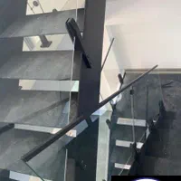 نرده استیل شیشه‌ای مدرن|مصالح و تجهیزات ساختمان|قم, بنیاد|دیوار