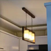 لوستر چوبی|لوستر و چراغ آویز|مشهد, شهید مطهری|دیوار