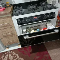 اجاق گاز  شیشه ای طرح فر کاملا سالم در حد نو|اجاق گاز و لوازم برقی پخت‌وپز|قدس, شهر‌قدس|دیوار