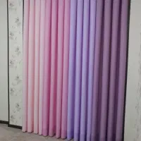 پرده یاسی صورتی