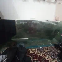 آکواریوم بزرگ بدون ماهی و لوازم