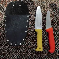 چاقو قصابی به همراه کیف