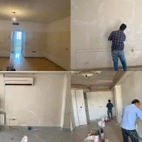 رنگ امیزی و نقاشی ساختمان+ ترمیم ترک دیوارها|خدمات پیشه و مهارت|جیرفت, |دیوار