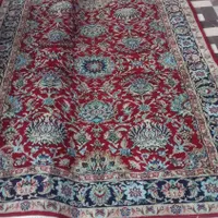 قالیچه پرده ای بیرجند نو لاکی سرمه ای