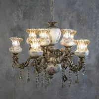 تولیدی لوستر لاوین مدل سلین سرامیکی|لوستر و چراغ آویز|کرج, حصارک بالا|دیوار