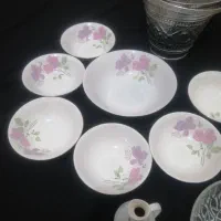 بستنی خوری ماهیتابه سرخکن سینی نعلبکی گل انگوری