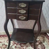 میز تلفن چوبی