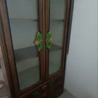 ویترین یا کتابخانه چوبی|بوفه، ویترین، کنسول|قم, عمار یاسر|دیوار