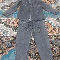 کاپشن دخترانه تمیز ودر حدنو  ، ویه کت و شلوار لی|کفش و لباس بچه|خواف, |دیوار