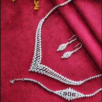 سرویس زنجیری یاقوت کبود نقره سازی رضازاده کد041|بدلیجات|تبریز, |دیوار