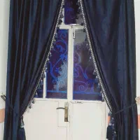 پرده سلطنتی سورمه ای|پرده، رانر، رومیزی|کهنوج, |دیوار