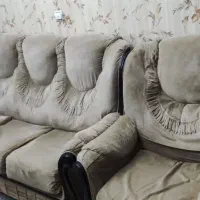 مبل ۷ نفره + جلو مبلی چوبی