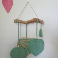 دیوار کوب مکرومه