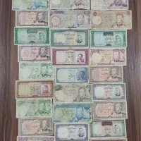 40 برگ اسکناس متنوع پهلوی به همراه 30 برگ هدیه