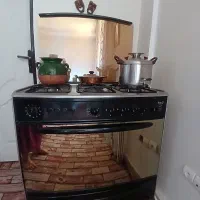 اجاق گاز فر تمام استیل سالم