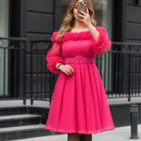 پیراهن ماکسی عروسکی اورال کد 1010