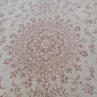 یک جفت فرش زمینه کرم