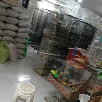 قفس بزرگ طوطی قناری کوتوله گرینچیک هشتخوان باپایه|لوازم جانبی حیوانات|مشهد, راه آهن|دیوار