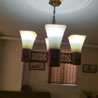 یه جفت لوستر چوبی خیلی تمیز
