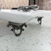 میوه خوری و شیرینی خوری سرامیکی پایه دار ست|ظروف سرو و پذیرایی|اندیشه, اندیشه فاز ۵|دیوار