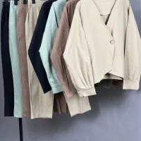 مانتو ست کراپ کت و شلوار