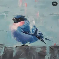 تابلوی نقاشی با طرح پرنده