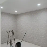 کاغذ دیواری پتینه/سفید/ساده|مصالح و تجهیزات ساختمان|آبادان, |دیوار