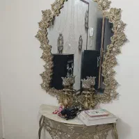 ایینه شمعدان برنز