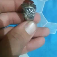 انگشتر نقره درّ نجف و انگشتر نقره با نگین عقیق|جواهرات|برازجان, |دیوار